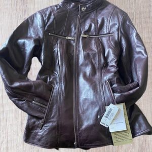 Women’s Leather Jacket Size 8 With Tags